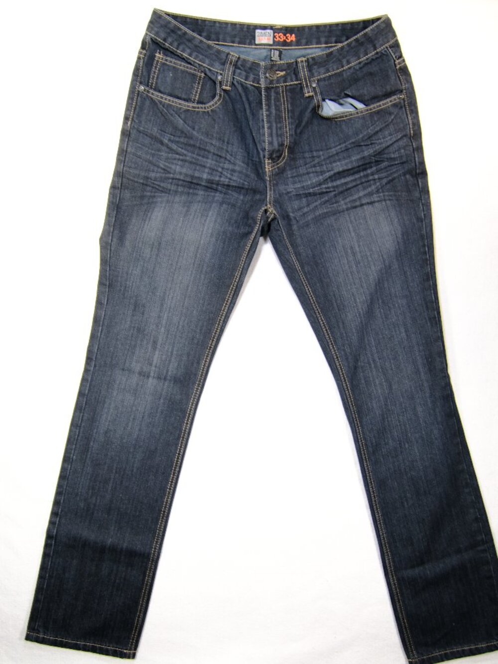 21MEN Dark Wash Slim Fit Jeans 33x34
